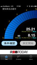 SoftBankのLTE 速っ！