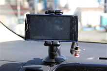 スマホ用ホルダー取り付け。。。