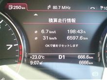 オーメン＋１桁のキリ番＆燃費レポ