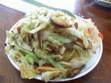 巻町漆山　ますや食堂　しいたけチャーハン　　2012/10/10