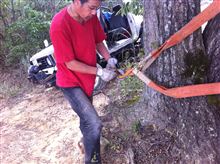スポラン岡山の広場で引っ張って遊んでみた