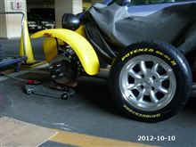 タイヤ入れ替え時孫の応援得る