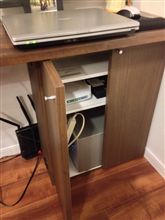 完全オーダーメイド！　ネットワーク機器 収納家具を貰いました。
