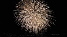 秋の夜　新月の花火
