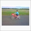 自転車の練習