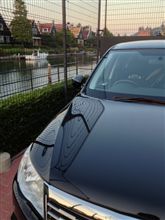 長崎で洗車中。