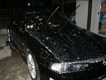 夜洗車！