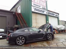 ☆　ＣＲＵＩＳＥ Ｒ３５デモカー エンジン搭載準備中　☆