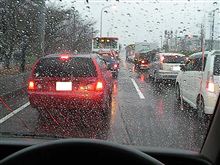 ハイエースの車窓から～昨日の大雨～