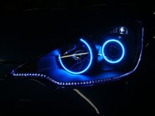 トヨタＡＱＵＡブルーイカリング＆アウディ風ＬＥＤ