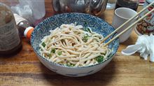 今日の昼食…(^q^)…うどん