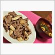 牛肉とエリンギのニンニク炒め ...