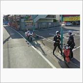 取り締まられ中のストリートビ ...