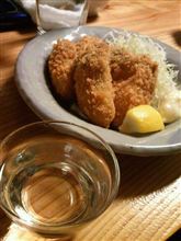 牡蠣と日本酒で乾杯！