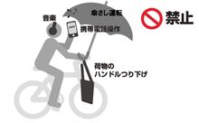 悪質自転車運転で車の免許も免停になる！？
