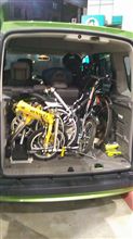 自転車４台載せた