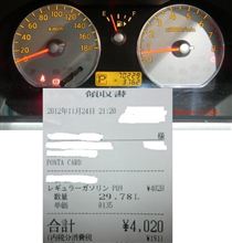 燃費記録を更新しました！