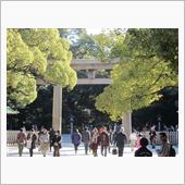秋の明治神宮にて参拝