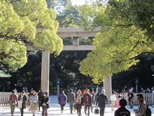 秋の明治神宮にて参拝