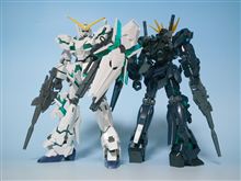 「HGUCユニコーンガンダム緑フレームVer.」を作ってみたよ♪