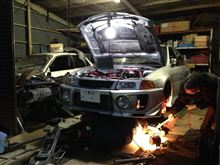 ランエボのクラッチ交換