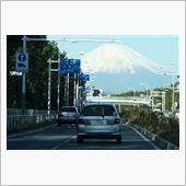 富士山の身長測定中