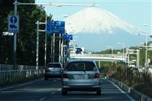 富士山の身長測定中