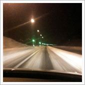 高速道路もテカテカ　(^_^ ...