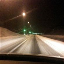 高速道路もテカテカ　(^_^;)