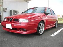トータルアライメント調整..やっぱりサス交換後は必要..アルファロメオ155