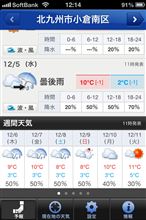 週間天気予報・・・