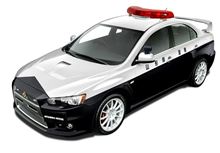 山形県警 ミツビシ ランサー エボリューション X 高速隊 パトカー !? ・・・・
