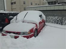 雪積もった