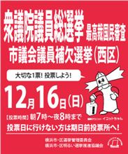 今度の日曜は 衆院選 です