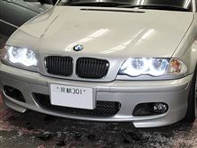E46 318i LUXI LEDエンジェルアイ取り付け