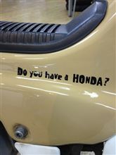 Do you have a Honda ? ステッカーもらっちゃった(&#180;∀｀)