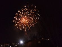 デンパーク安城、冬の花火を見に行きました
