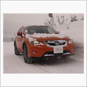 雪道をドライブ