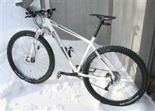 冬は自転車だな！