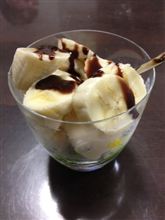 自家製チョコバナナパフェ