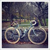 自転車の色 シルバーブルー
