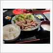 今日のランチは、「花でん」豚しょうが焼き定食 850円
