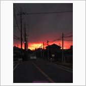 今年最後の夕焼け