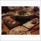 忘年会で鍋。