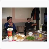ツーリング仲間の新年会　酒も ...