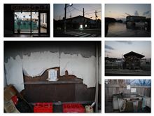 朝の散歩で足湯につかる
