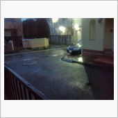 予報どおりの雨;;;;(;・ ...