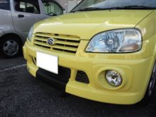 カーボン調シート貼り付け2回目