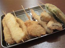今日のディナーは、西台「七ふく」串カツ他
