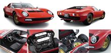 不朽の名車　ミウラｓｖ　　の　ミニカー